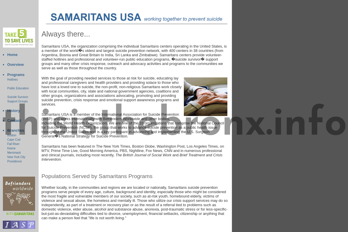 www.samaritansusa.org